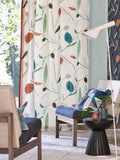 Scion Oxalis furnishing fabric abstract leaf print, imported from the UK