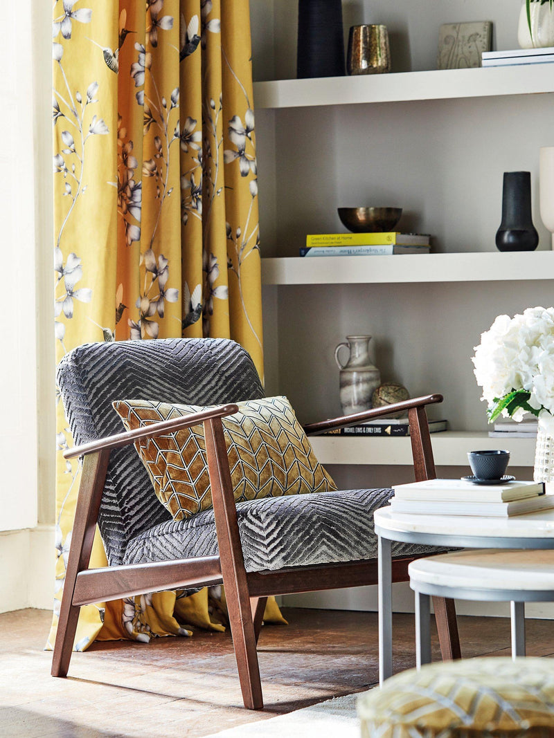 Harlequin Grade Furnishing Fabric with velvet pattern - British product