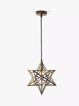 John Lewis Där Ilario Star Small Ceiling Light, Antique Brass- Buy online at McGrocer