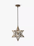 Där Ilario Star small ceiling light antique brass, imported from the UK
