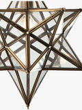 Där Ilario Star small ceiling light antique brass, imported from the UK