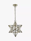 Där Ilario Star large ceiling light antique brass, UK version