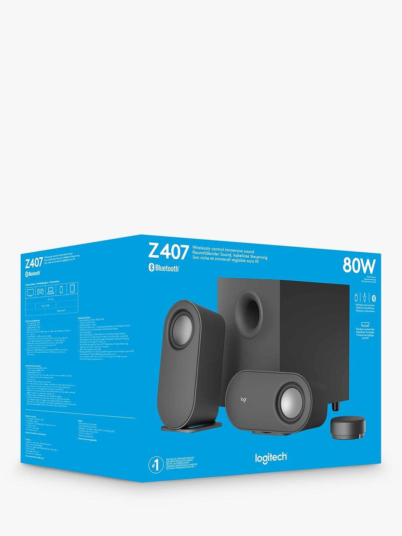 Logitech Z407 Bluetooth computer speakers 2.1 system, imported from the UK