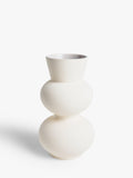 John Lewis Totem Earthenware Vase Natural H33cm (British brand)