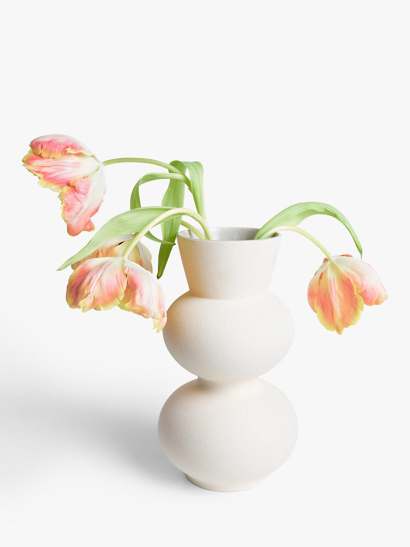 John Lewis Totem Earthenware Vase Natural H33cm (British brand)