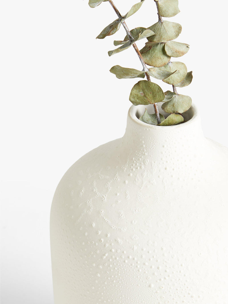 John Lewis Bilha neutral earthenware vase H24.5cm, UK version