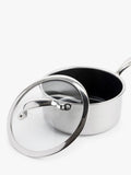 GreenPan Premiere 3-piece stainless steel saucepan set, UK version
