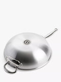 GreenPan Premiere stainless steel ceramic non-stick wok 30cm, imported from the UK
