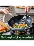 GreenPan Premiere stainless steel ceramic non-stick wok 30cm, imported from the UK