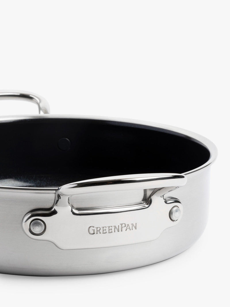 GreenPan Premiere shallow casserole 26cm, imported from the UK