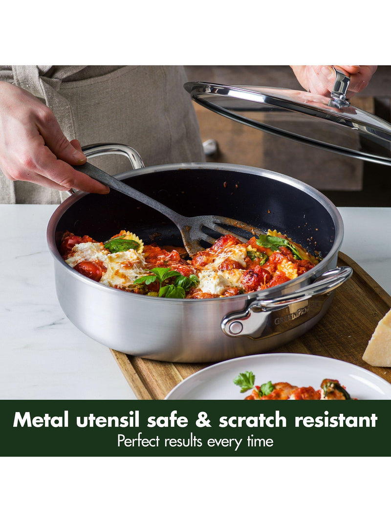 GreenPan Premiere shallow casserole 26cm, imported from the UK