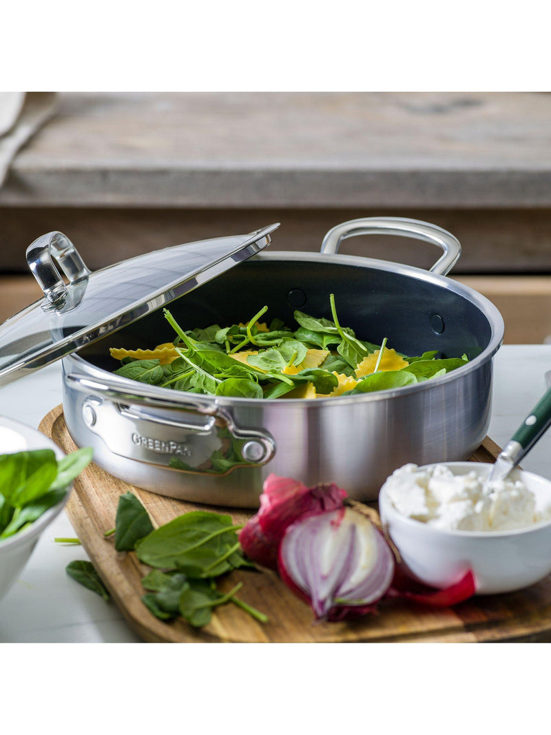 GreenPan Premiere shallow casserole 26cm, imported from the UK