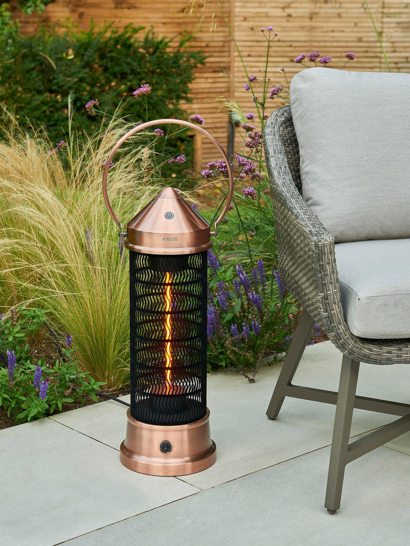 KETTLER Copper Lantern patio heater small, imported from the UK