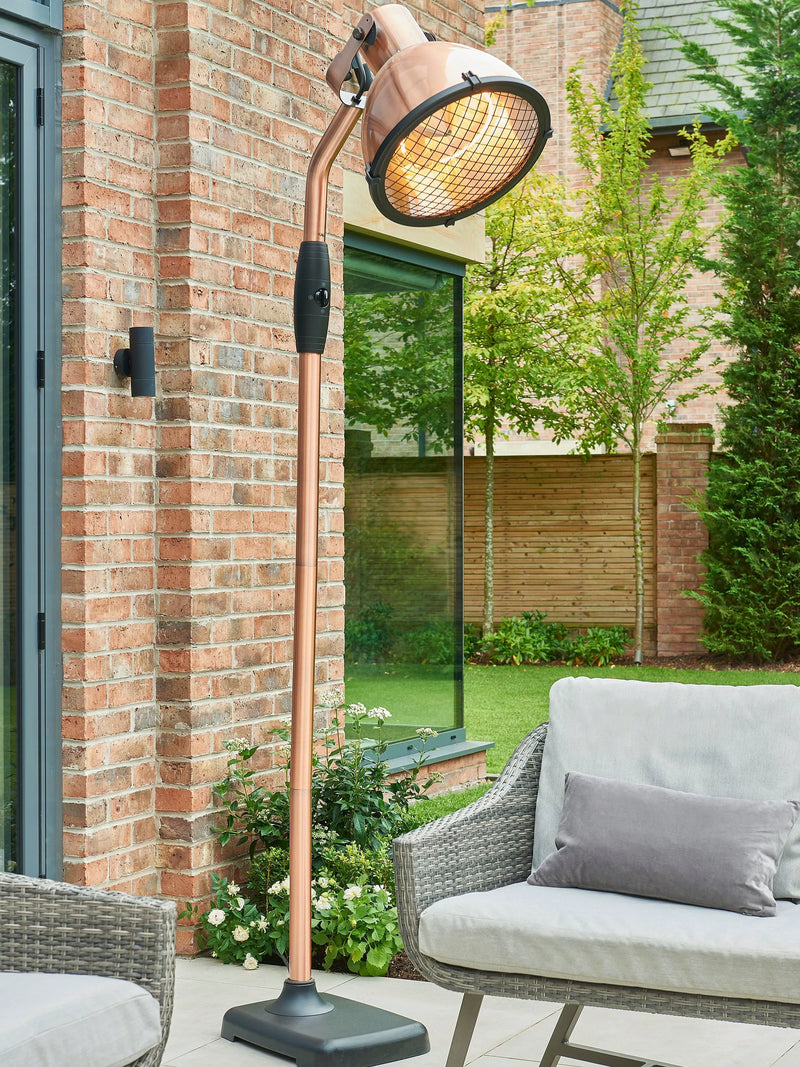 KETTLER Kalos Copper freestanding patio heater 230cm - British product