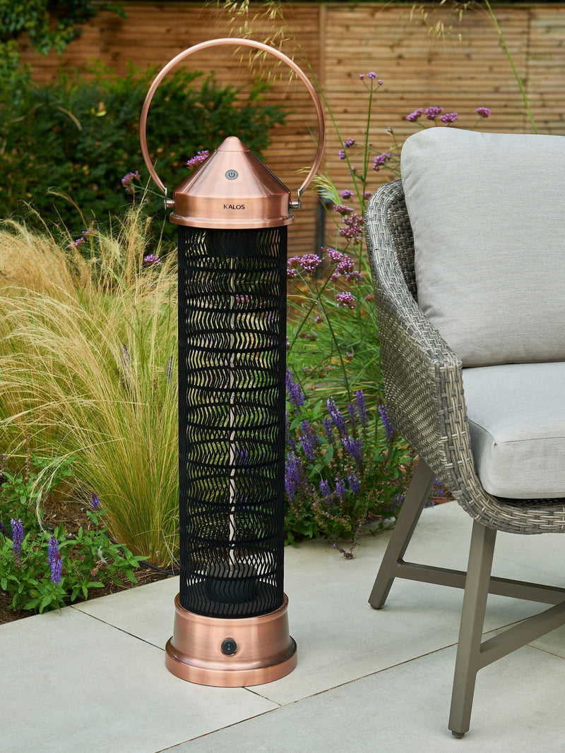 KETTLER Copper Lantern electric patio heater Large (British brand)