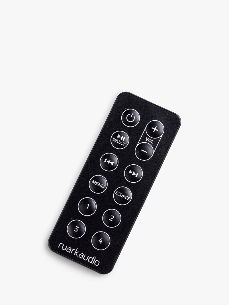 Ruark Audio remote control for R1 Mk4, R2 Mk4 and R1S - British product