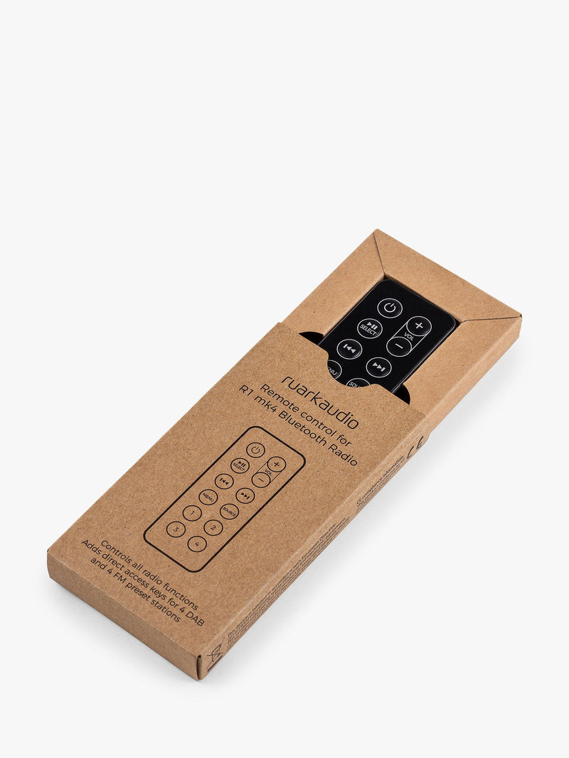 Ruark Audio remote control for R1 Mk4, R2 Mk4 and R1S - British product