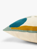John Lewis Collage Curve Cushion Multi 45x45cm, imported from the UK