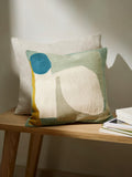 John Lewis Collage Curve Cushion Multi 45x45cm, imported from the UK