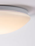 John Lewis Saint LED flush bathroom ceiling light white H10x31cm (British brand)