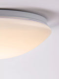John Lewis Saint LED flush bathroom ceiling light white H10x31cm (British brand)