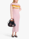 Longchamp Le Pliage Filet net bag with leather top handle, imported from the UK