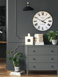 Lascelles personalised Roman numeral wall clock 50cm, UK version
