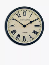 John Lewis Lascelles Personalised Smiths Station Roman Numeral Wall Clock, Black, 50cm- Buy online at McGrocer