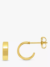 John Lewis Estella Bartlett Flat Hoop Earrings Gold- Buy online at McGrocer