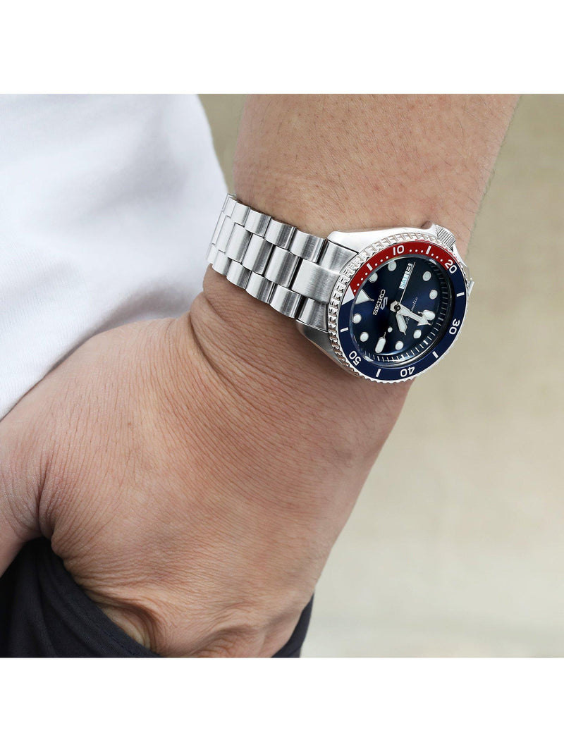 Seiko SRPD53K1 automatic watch blue dial, imported from the UK