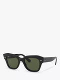 Ray-Ban RB2186 square black sunglasses 49mm (British brand)