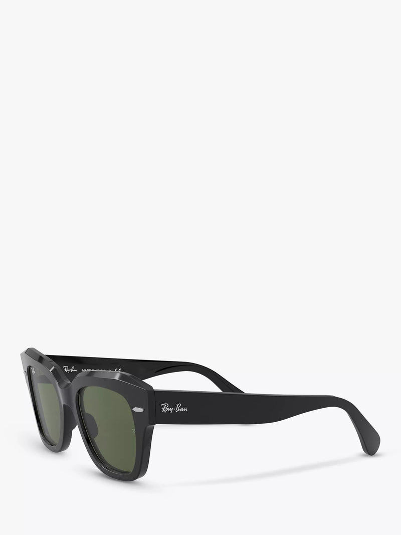 Ray-Ban RB2186 square black sunglasses 49mm (British brand)