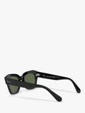 Ray-Ban RB2186 square black sunglasses 49mm (British brand)