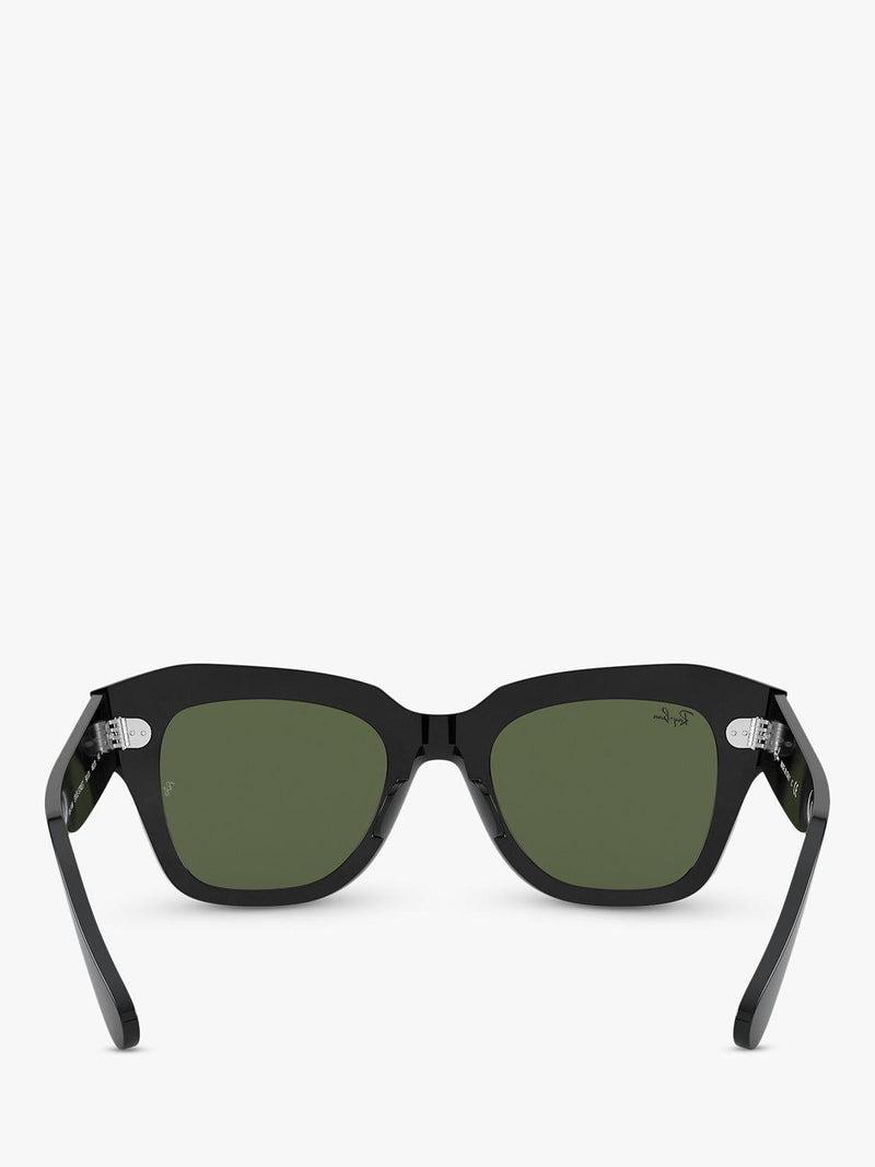Ray-Ban RB2186 square black sunglasses 49mm (British brand)