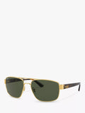 Ray-Ban RB3663 men's rectangular sunglasses glass lenses, UK version