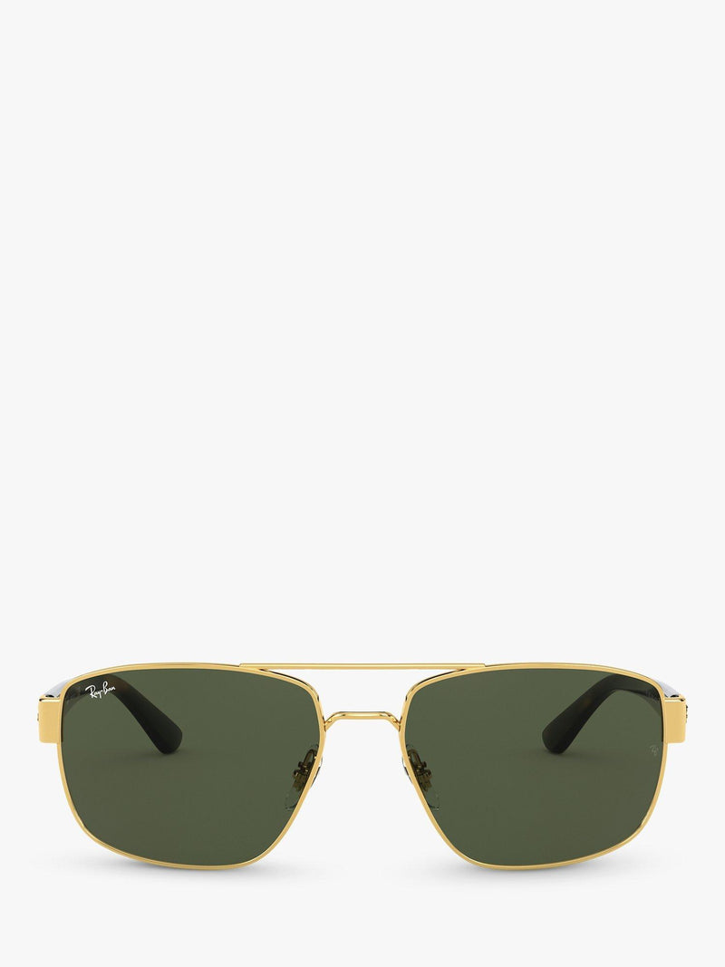 Ray-Ban RB3663 men's rectangular sunglasses glass lenses, UK version