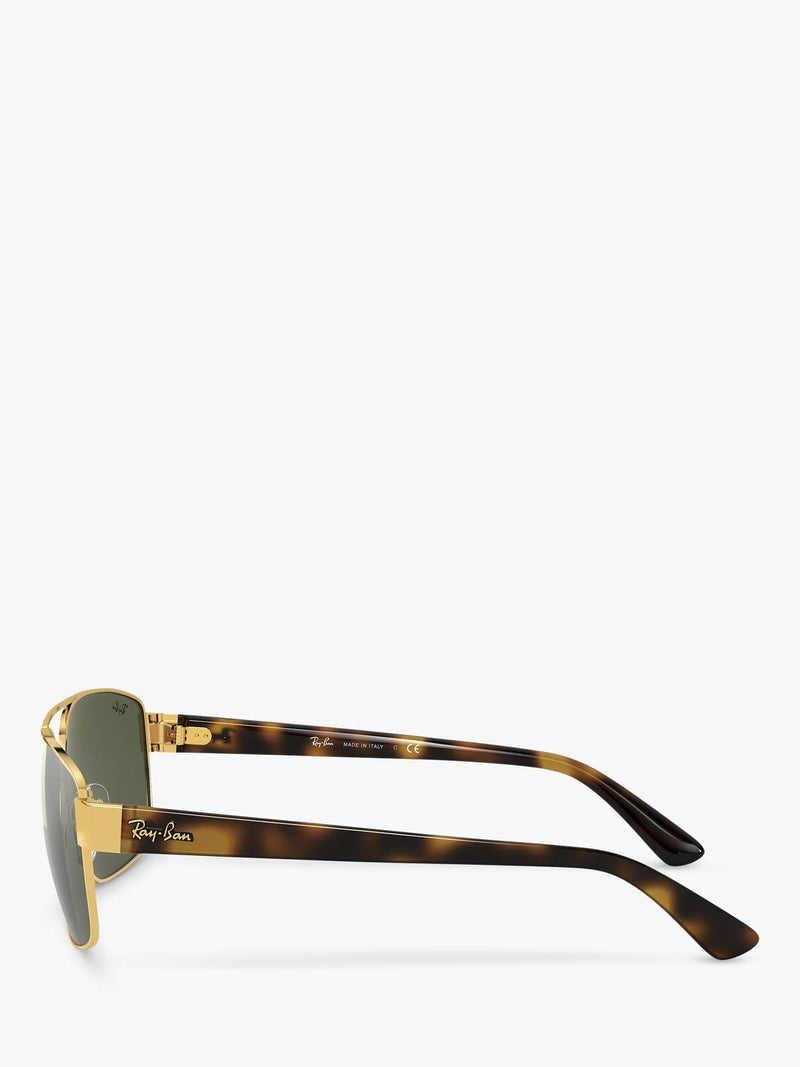 Ray-Ban RB3663 men's rectangular sunglasses glass lenses, UK version