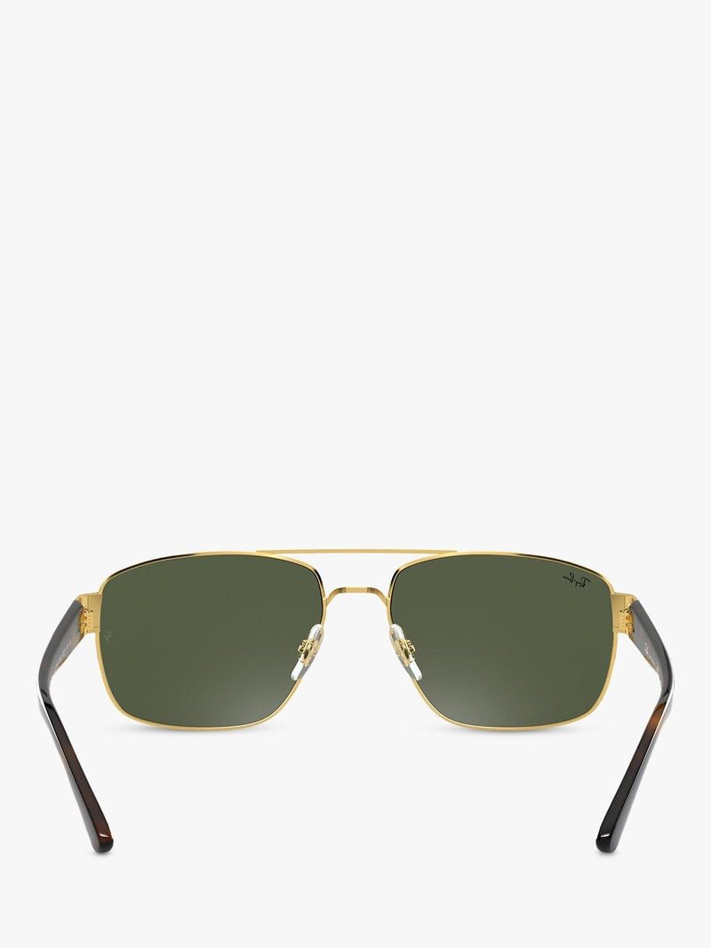 Ray-Ban RB3663 men's rectangular sunglasses glass lenses, UK version
