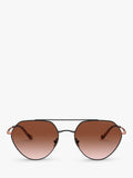 Giorgio Armani AR6111 sunglasses matte black brown gradient (British brand)