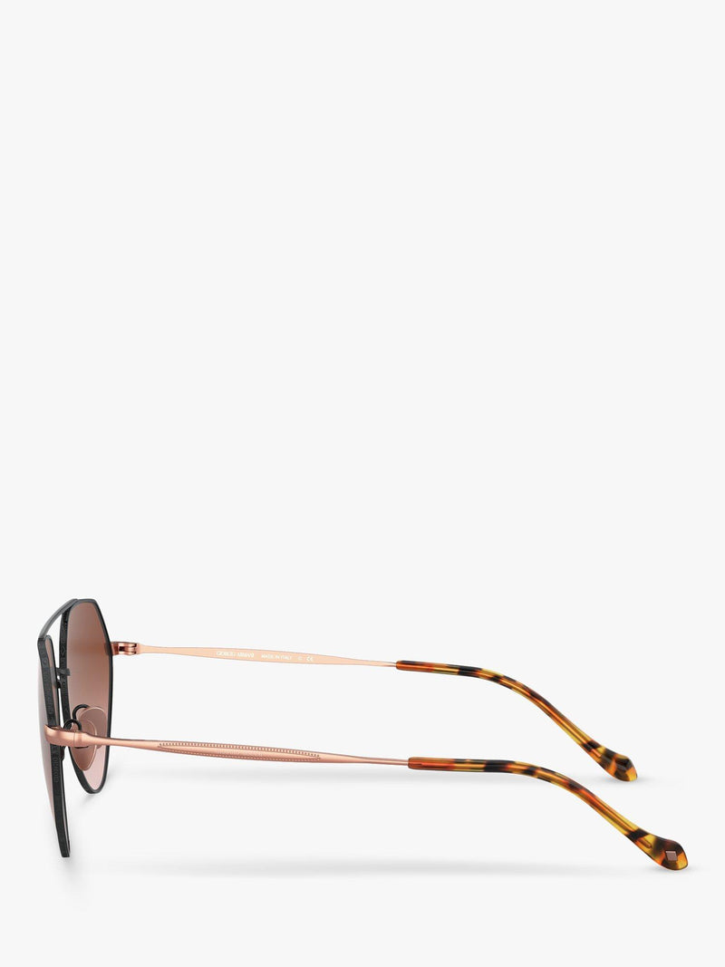 Giorgio Armani AR6111 sunglasses matte black brown gradient (British brand)