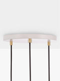 Tala oak triple cluster pendant light (British brand)