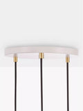 Tala oak triple cluster pendant light (British brand)