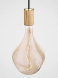 Tala oak pendant cluster ceiling light with three dimmable LED bulbs - British product