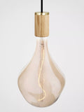 Tala oak pendant cluster ceiling light with three dimmable LED bulbs - British product