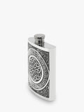 English Pewter Company Celtic hip flask 177ml, UK version