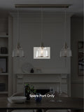 Gloucester clear glass pendant shade spare part, UK version