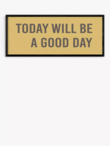 John Lewis EAST END PRINTS Violet Studio 'Today Will Be A Good Day' Framed Print, 43.4 x 103.4cm- Buy online at McGrocer
