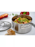 Samuel Groves tri-ply stainless steel saucepan with lid 20cm (British brand)