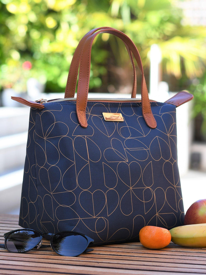 Beau & Elliot insulated lunch tote bag navy 7L (British brand)