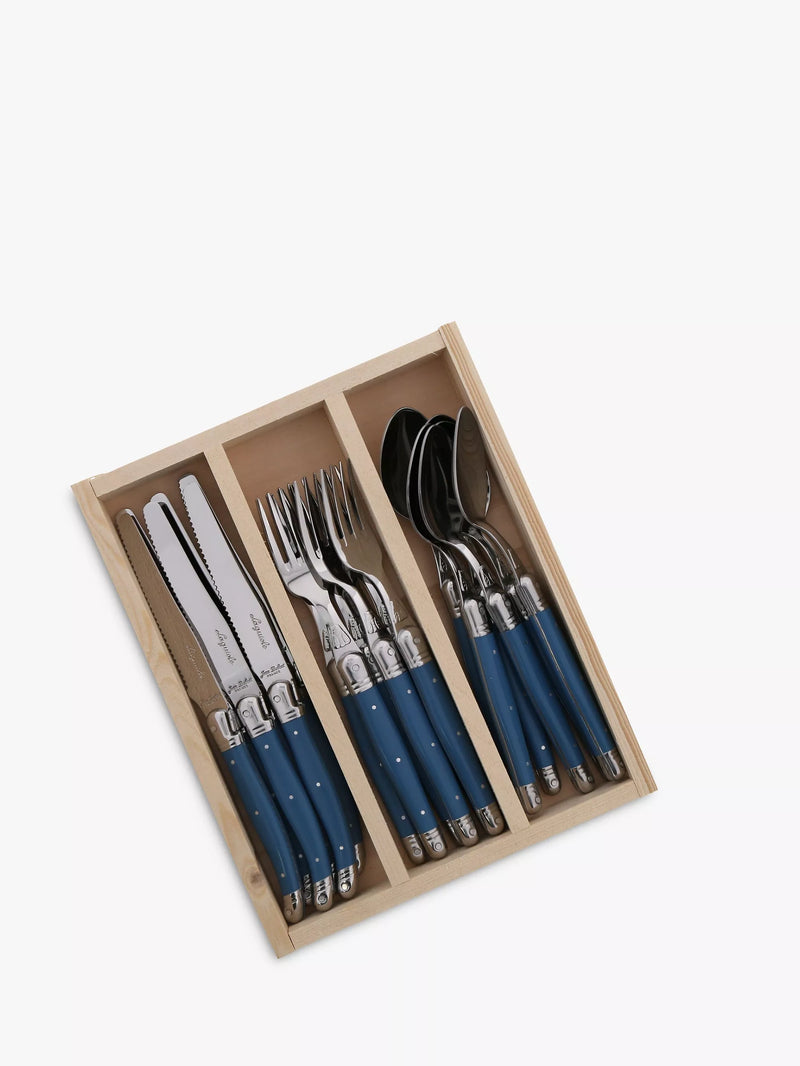 18-Piece Cutlery Set with Stainless Steel and ABS Handles for 6 Place Settings